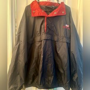 Vtg Harvard Square Nylon Windbreaker Jacket Mens X-Large USA Logo